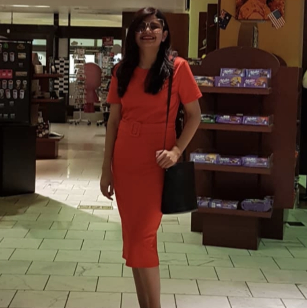 Zara red dress